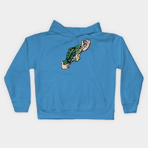 Slappin Bass Kids Hoodie by Rubynibur